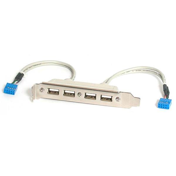 Startech Cabezal Bracket 4 Puertos Usb 2 0